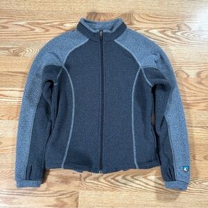 Kuhl Womens Jacket Small Alfpaca Fleece Zip Up Blue Small